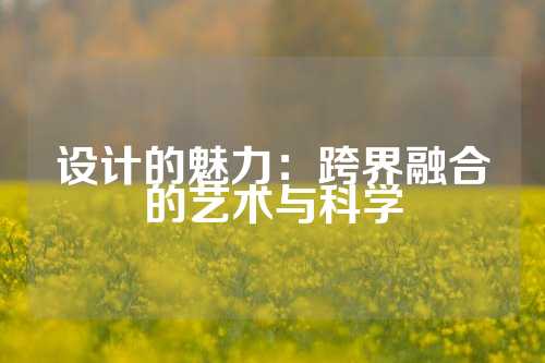设计的魅力：跨界融合的艺术与科学