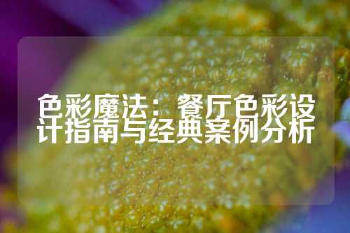 色彩魔法：餐厅色彩设计指南与经典案例分析