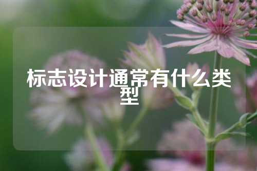 标志设计通常有什么类型